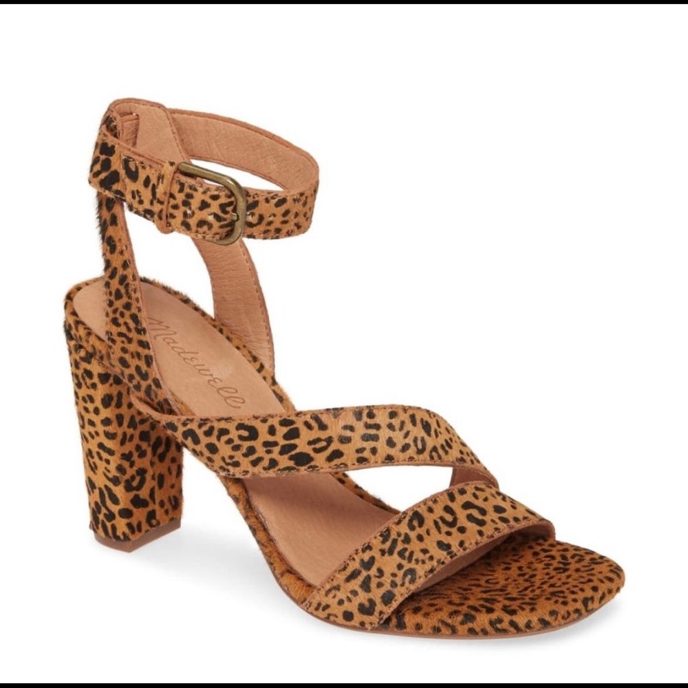 NWT Madewell The Liv Genuine Calf Hair Sandal